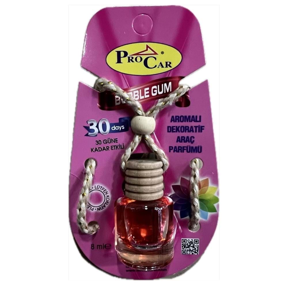 Procar Ayna Asmalı Koku 8ml - Bubblegum